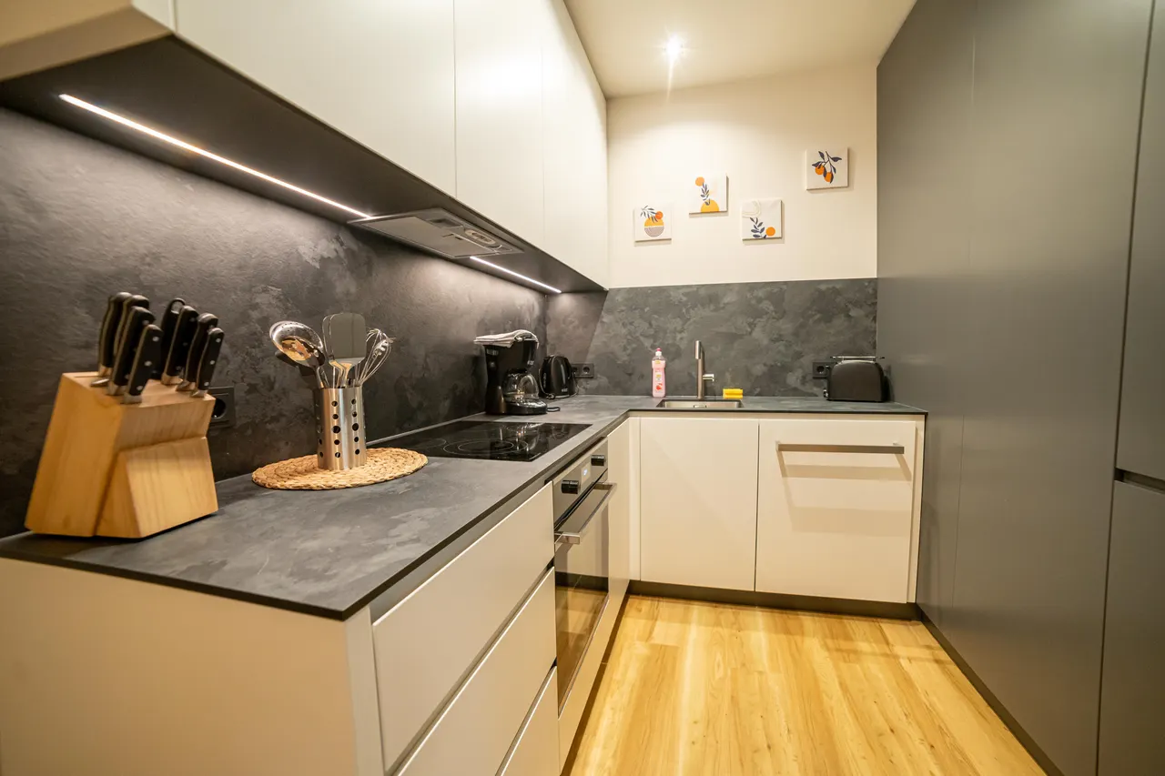 Kitchen in apartment B