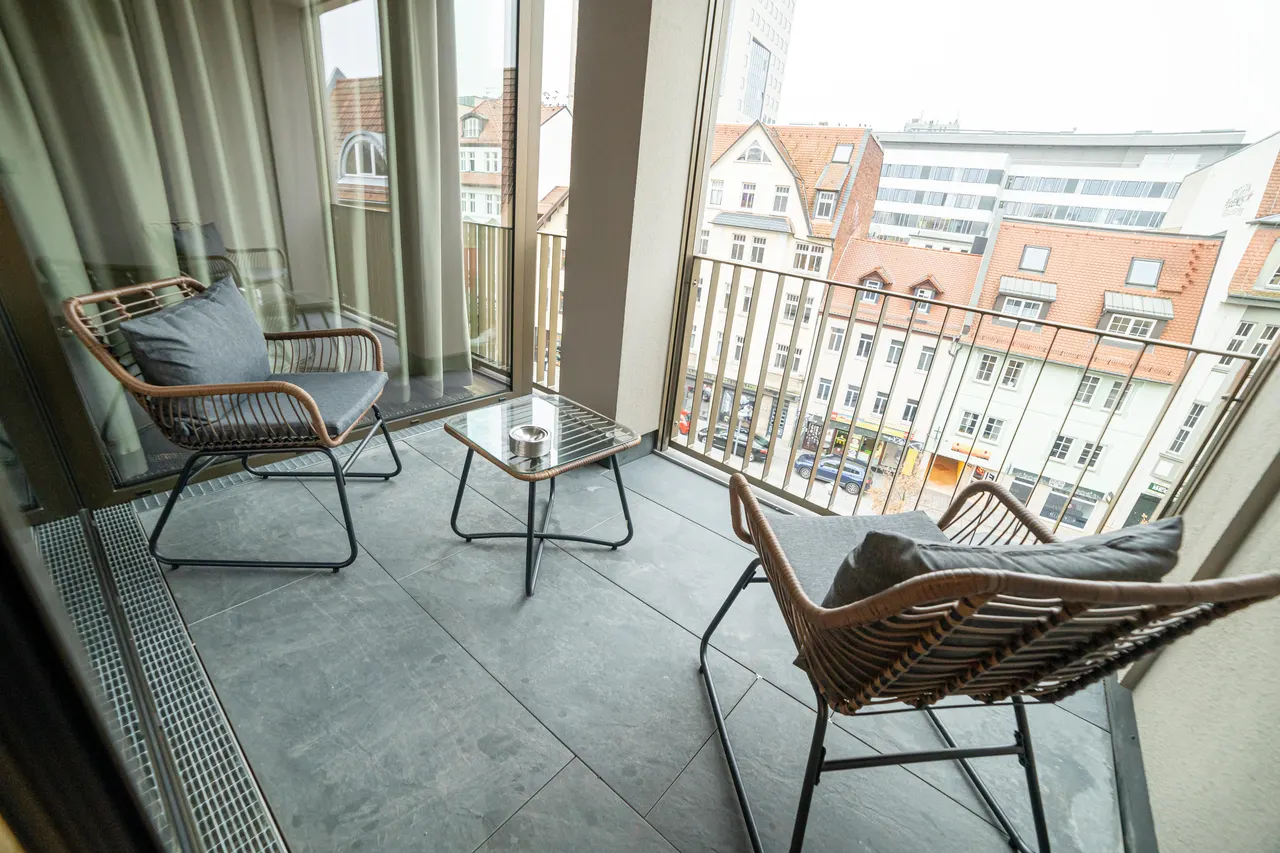 Balcony in apartment C