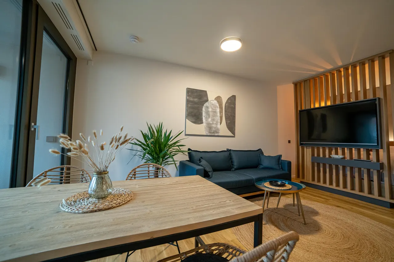 Dining table in apartment C
